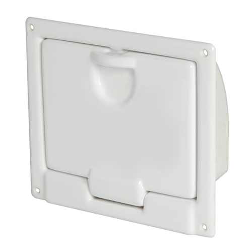 Gavone Competo per barca, con sportello, Bianco, 22x18x7 cm